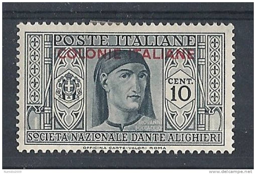 1932 EMISSIONI GENERALI DANTE 10 CENT MH * - RR8785 - Emissions Générales