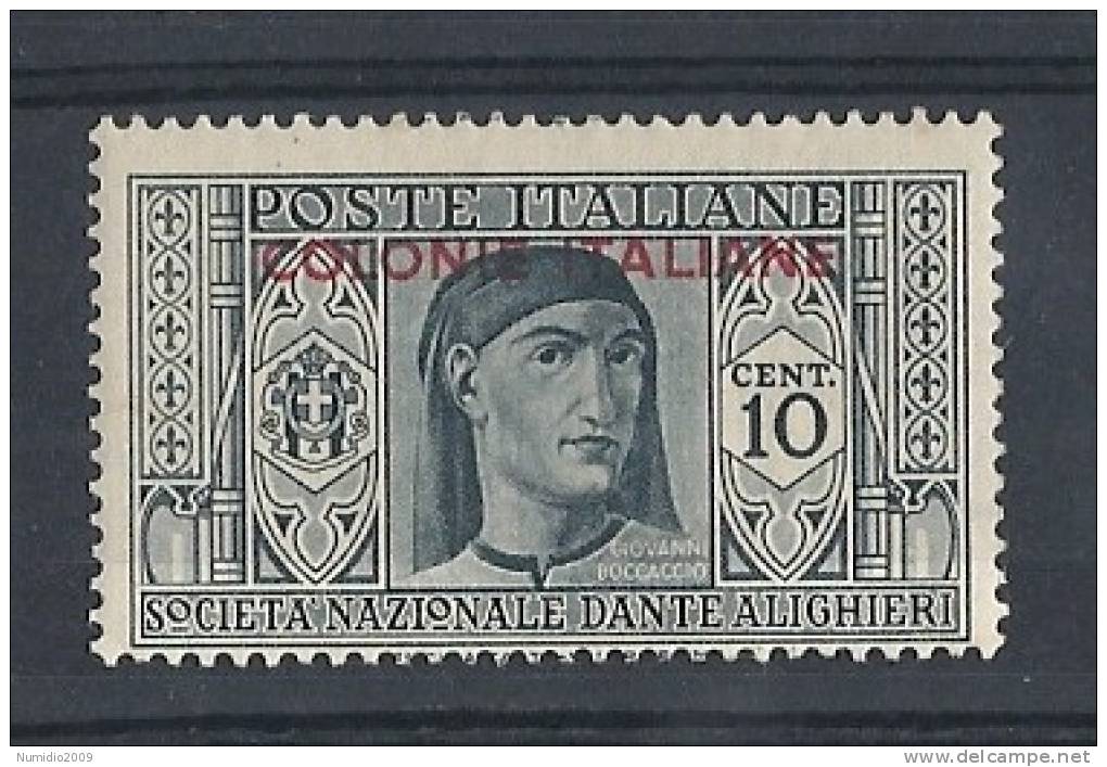 1932 EMISSIONI GENERALI DANTE 10 CENT MH * - RR8785-2 - Amtliche Ausgaben