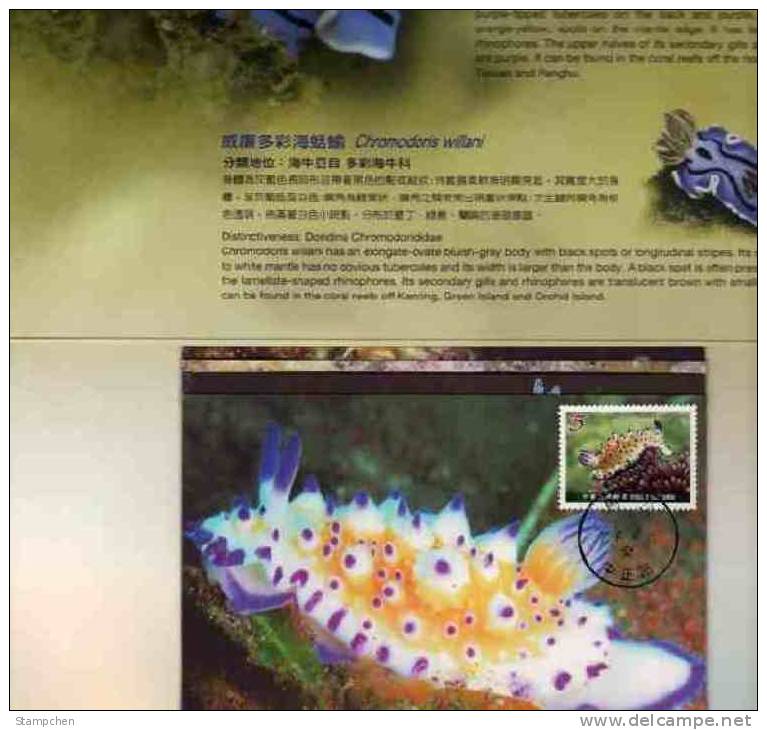 Folio Taiwan 2011 Marine Life Stamps -Sea Slugs Fauna Slug - Neufs