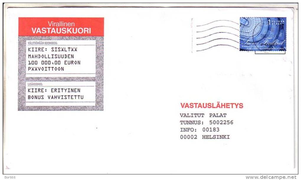 GOOD FINLAND Postal Cover 2011 - Good Stamped: Library - Briefe U. Dokumente