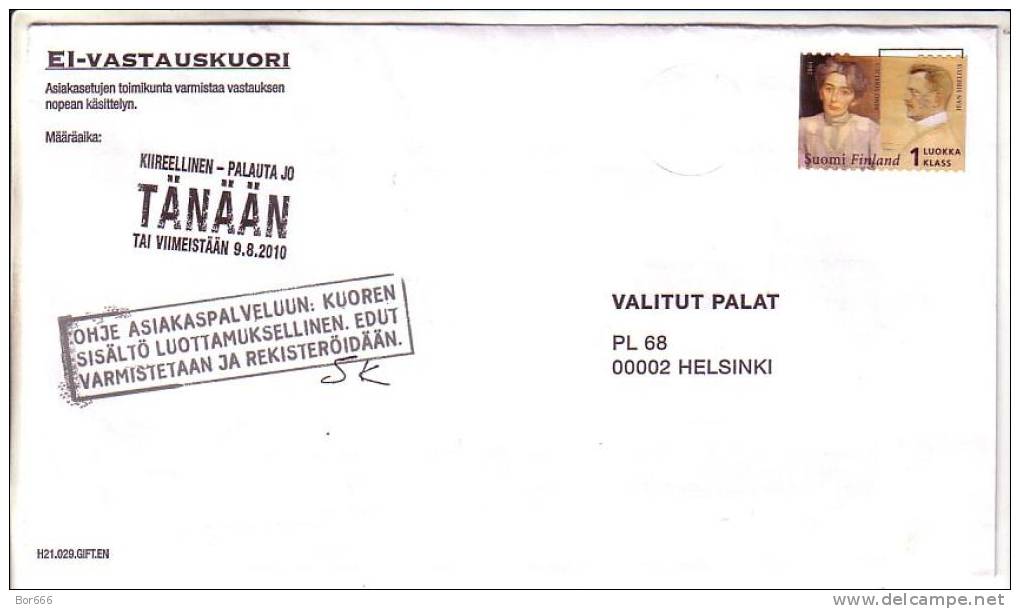GOOD FINLAND Postal Cover 2011 - Good Stamped: Sibelius - Briefe U. Dokumente