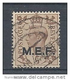 1943-47 OCC. INGLESE USATO MEF 5 P - RR8786-6 - Britische Bes. MeF