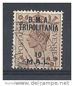 1948 OCC. INGLESE TRIPOLITANIA USATO BMA 10 M - RR8788 - Tripolitaine