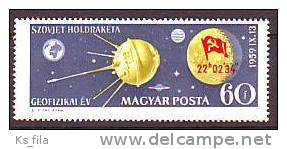 HUNGARY - 1959. Moon Rocket - MNH - Neufs