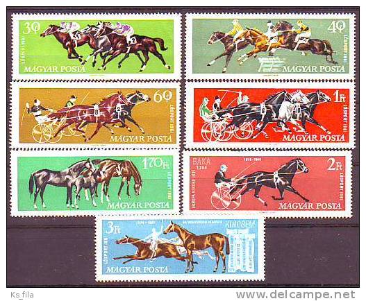 HUNGARY - 1961. Racehorses - MNH - Unused Stamps