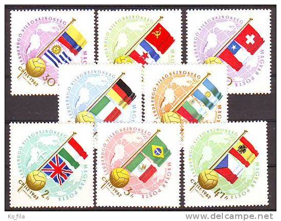 HUNGARY - 1962. World Football Championships - MNH - Nuevos