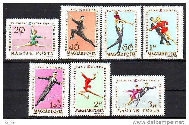 HUNGARY - 1963. European Figure Skating And Ice Dancing Championships - MNH - Nuevos