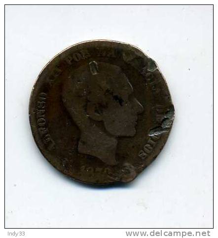 - ESPAGNE . 10C. 1878 ? - First Minting