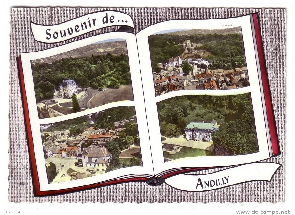 ANDILLY  ( Val-d´Oise )   Le Château - L'Église - Multi-Vues.... - Autres & Non Classés