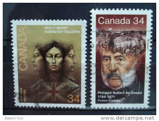 1986 Canada Complete Set Molly Brandt/de Gaspe Used/gebruikt - Gebruikt