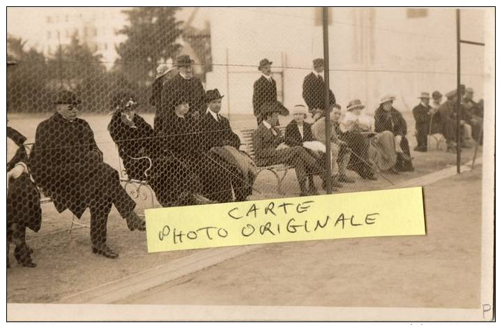 CANNES  CARTE PHOTO  CARLTON  TOURNOIS DE TENNIS  FEVRIER 1918 - Cannes