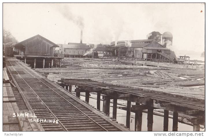 CARTE PHOTO DU " CANADA " (  SAWMILL CHEMAINUS ) - Altri & Non Classificati