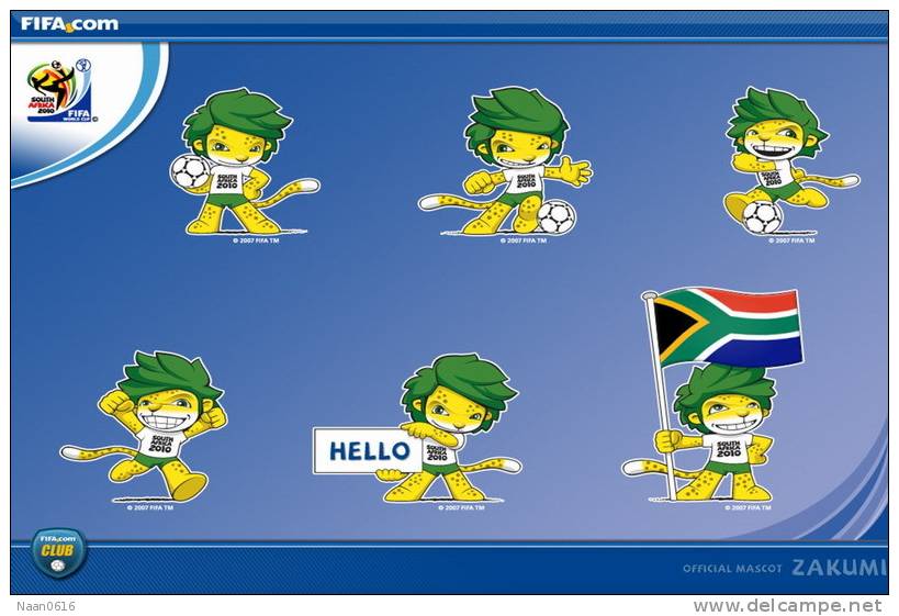 [Y38-113 ]  2010  FIFA World Cup South  Africa , Postal Stationery -- Articles Postaux -- Postsache F - 2010 – África Del Sur
