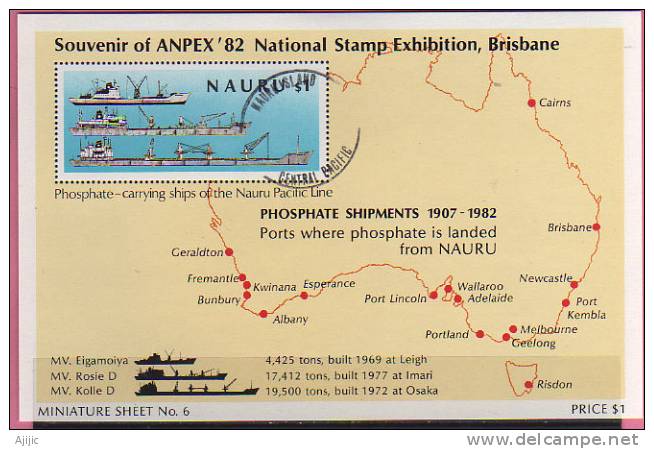 ILE NAURU.  Transport Du Phosphate.  BF # 6  Oblitéré.  Cote 4.50 € - Nauru