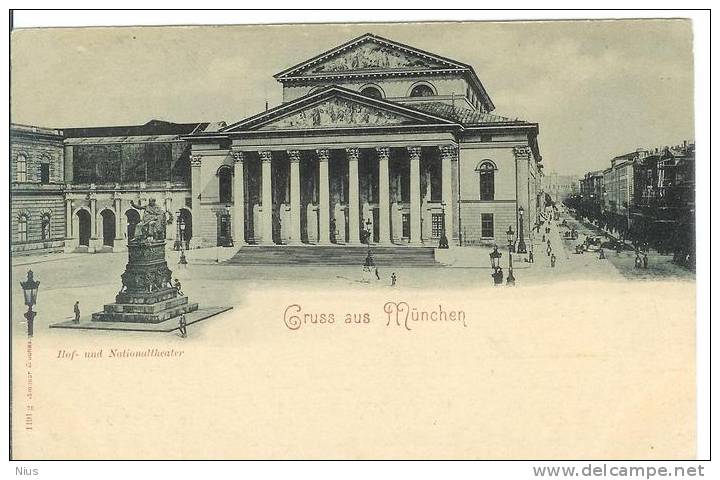 Germany 1900 München Munich Opera Theatre Theater Teatro Nationaltheater Hoftheater - Muenchen