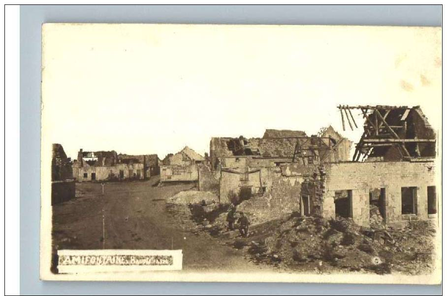 CPA Allemande - AMIFONTAINE - Carte Photo Guerre - Other & Unclassified