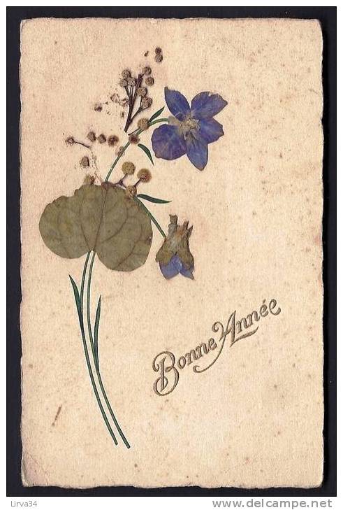 CPA  ANCIENNE- FRANCE : FANTAISIE- MONTAGE D'UN BOUQUET EN  VRAIES FLEURS NATURELLES- TEINTES BIEN CONSERVÉES- - A Systèmes