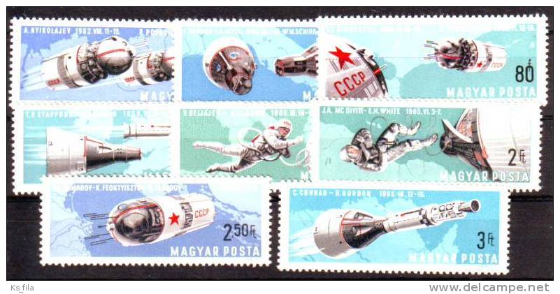 HUNGARY - 1966. Twin Space Flights - MNH - Unused Stamps