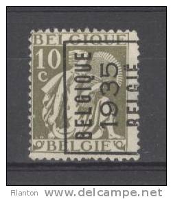 BELGIE - OBP Nr PRE 289 E  - "BELGIE 1935" - Typo Ceres - Préo/Precancels -  KANTDRUK - (*) - Typos 1932-36 (Cérès Et Mercure)