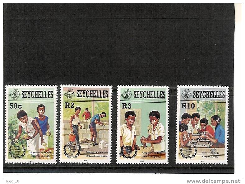 Seychelles 1985: Année Inter. De La Jeunesse   YT N°: 587/590 - Seychellen (1976-...)