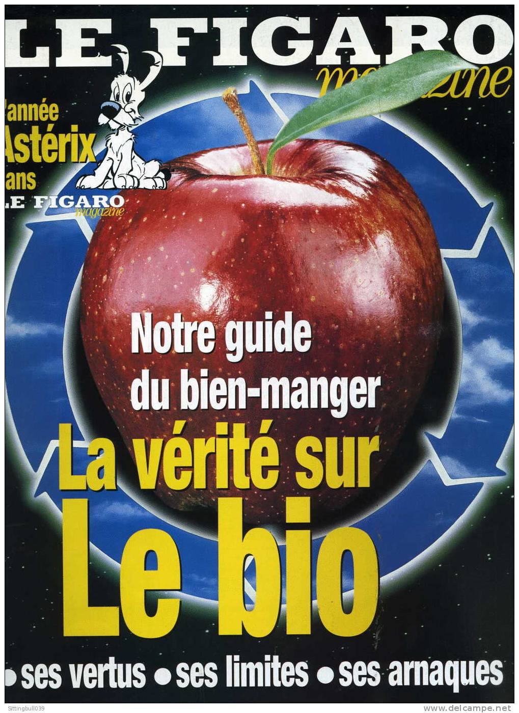 ASTERIX. L´ANNEE ASTERIX AVEC IDEFIX DANS LE FIGARO JANV. 2000 LES VERITABLES ORIGINES DU COMPAGNON D´ASTERIX ET D´O. - Advertisement