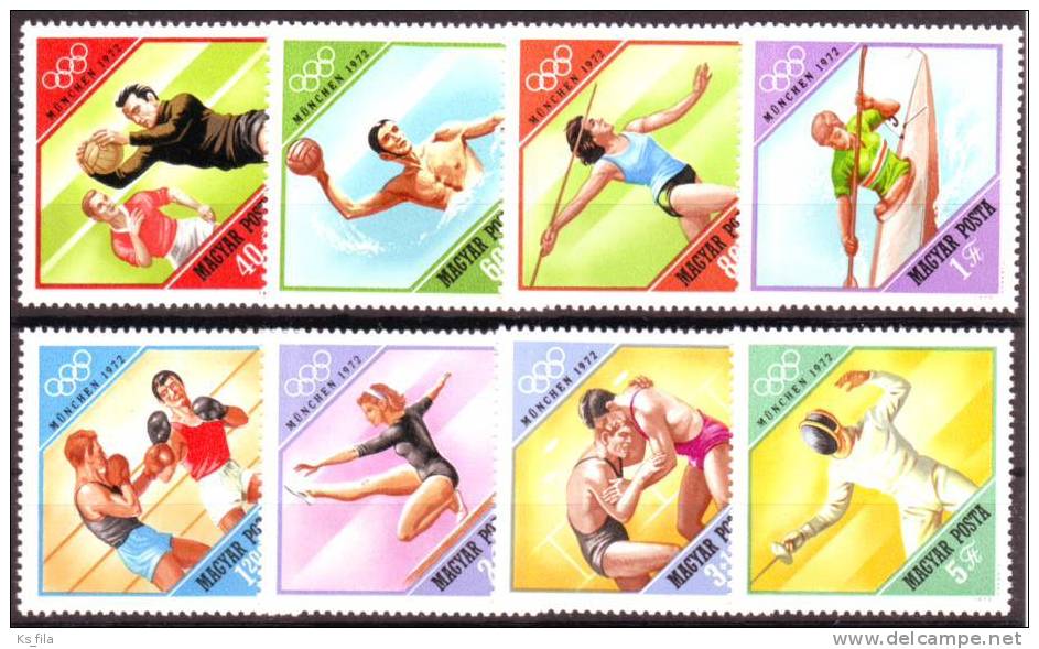 HUNGARY - 1972. Olympic Games, Munich - MNH - Unused Stamps