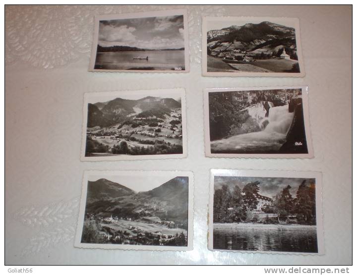 Lot De 6 Photos N&B Anciennes St Jean D´Aulph, Lac Des Settons, En Morvan, Etc....Format 9 Cm X 6,5 Cm - Lieux