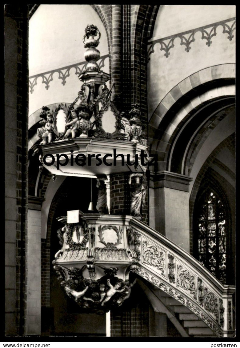 ÄLTERE POSTKARTE DOM ZU HAVELBERG KANZEL VON 1693 Pulpit Chaire à Prêcher Engel Angel Angels Kirchenfenster Postcard AK - Havelberg