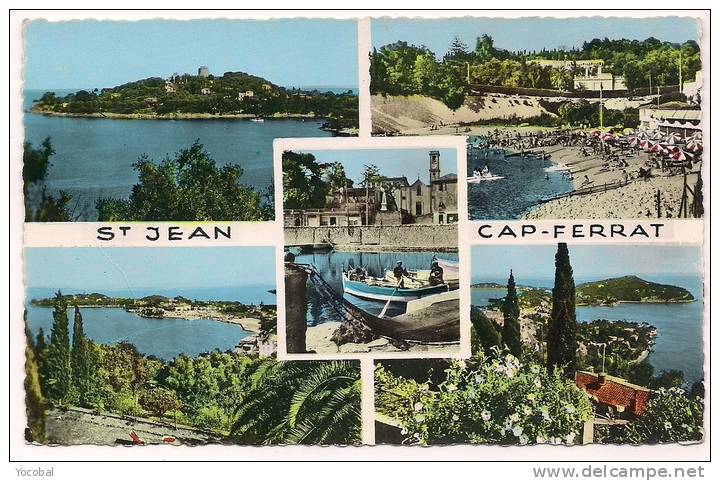 Cp , 06 , SAINT-JEAN-CAP-FERRAT , Multi-Vues - Saint-Jean-Cap-Ferrat