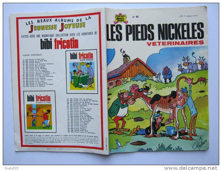 LES PIEDS NICKELES VETERINAIRES N° 82  - CAHEN - PELLOS - Ed SPE EO 1974 - Pieds Nickelés, Les