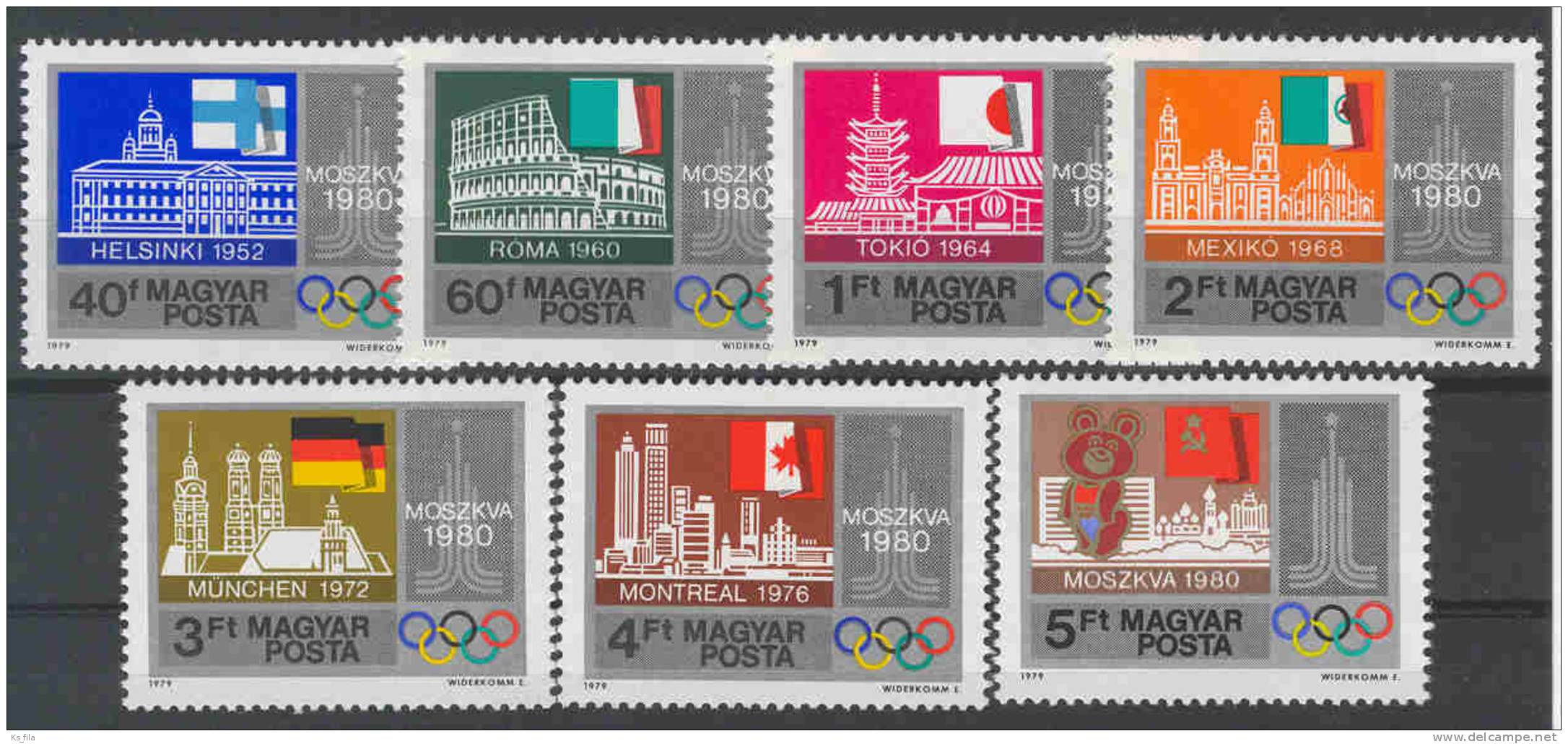 HUNGARY - 1979. Olympic Games, Moscow - MNH - Nuevos