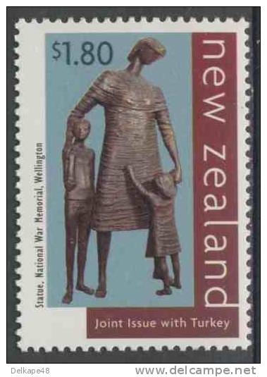 New Zealand Neuseeland 1998 Mi 1666 A ** Sculpture "Mother With Childeren" By Lyndon Smith-Nat. War Memorial, Wellington - WW1