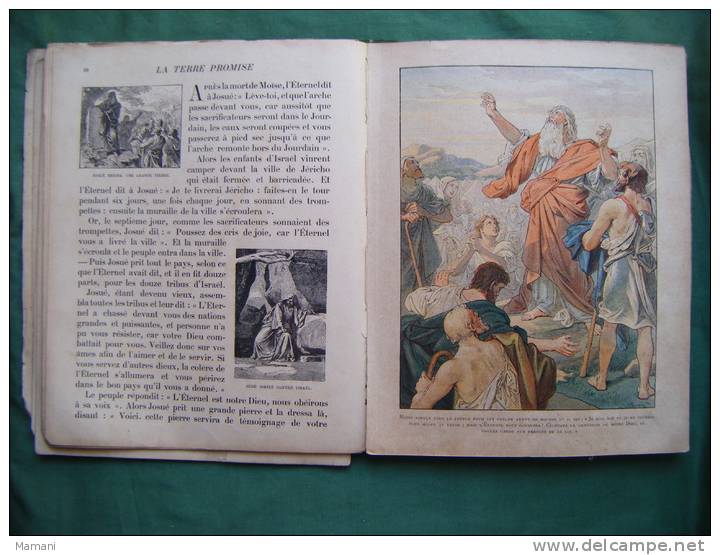 mon histoire sainte -illustre de  gravures dont six planches couleurs ---merson-oulevay-ducourtiaux-