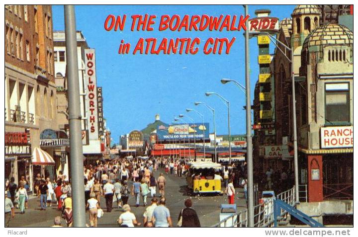 17230    Stati  Uniti,  On The  Boardwalk  In  Atlantic  City,  NV  (scritta) - Atlantic City