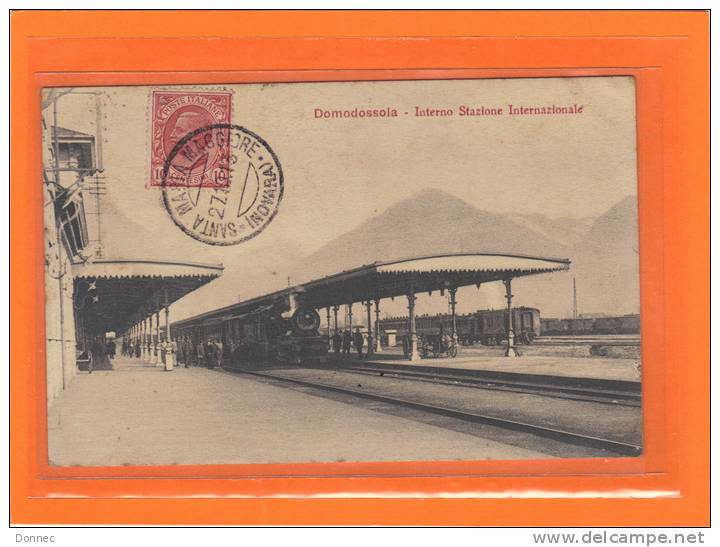 DOMODOSSOLA INTERNO STAZIONE TRAIN TRENO GARE ( Free Postage, Port Offert ) - Autres & Non Classés