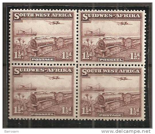 S.W.Africa1937:  Block Of 4 Yvert138-9mnh** - Sin Clasificación