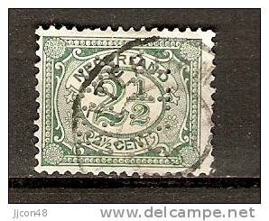 Nederland 1899  (o) Mi.52 Perfin J.T.V.& Co - Used Stamps