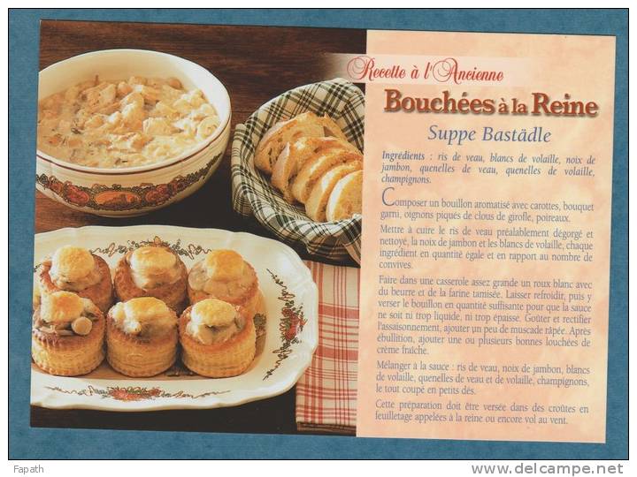 RECETTE A L´ANCIENNE - Bouchées à La Reine - 10.5 X 15 - EUROP - Other & Unclassified