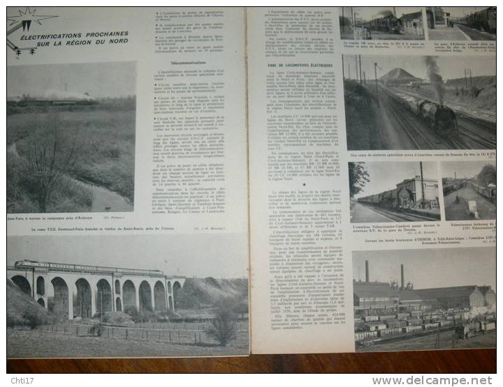 CREIL -AULNOYE " ELECTRIFICATION DE LA LIGNE  " HEBDO VIE DU RAIL DECEMBRE 1959 N 724 - Spoorwegen En Trams