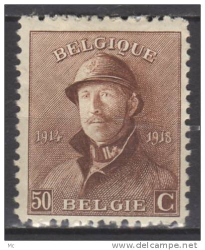 Belgique N° 174  Neuf Avec Charnière* - 1919-1920 Roi Casqué