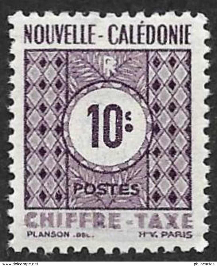 Nouvelle Calédonie  1948 -   Taxe  39   -  10c - NEUF** - Portomarken