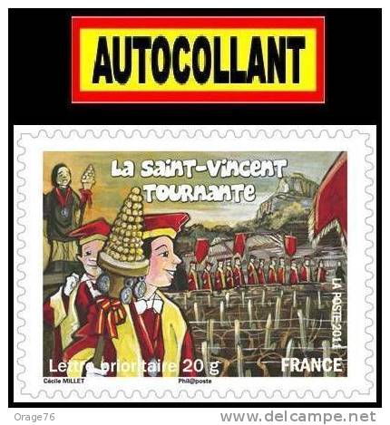 TIMBRES AUTOCOLLANTS  " LA St VINCENT TOURNANTE "  ADHESIF - Autres & Non Classés