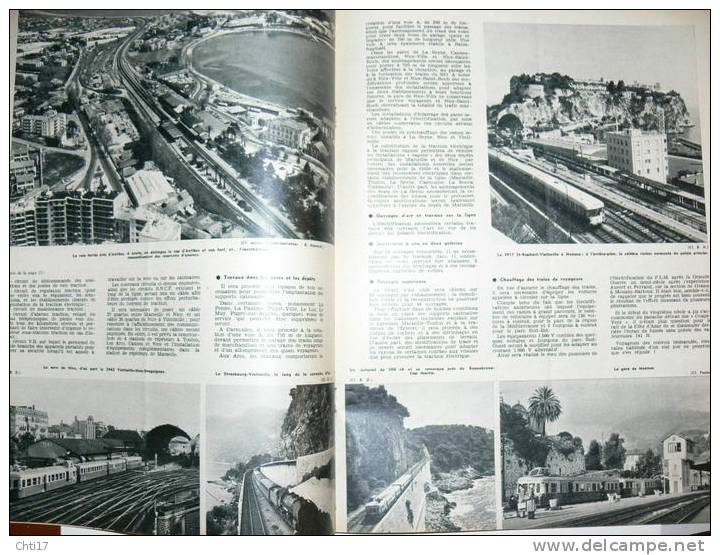 MARSEILLES - VINTIMILLE " ELECTRIFICATION DE LA LIGNE " HEBDO VIE DU RAIL   DECEMBRE   1963   N   923 - Trains