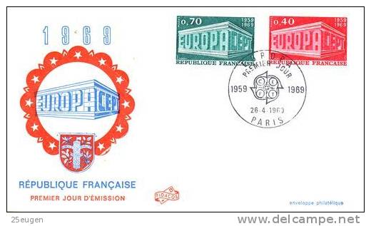 FRANCE 1969  EUROPA CEPT FDC - 1969