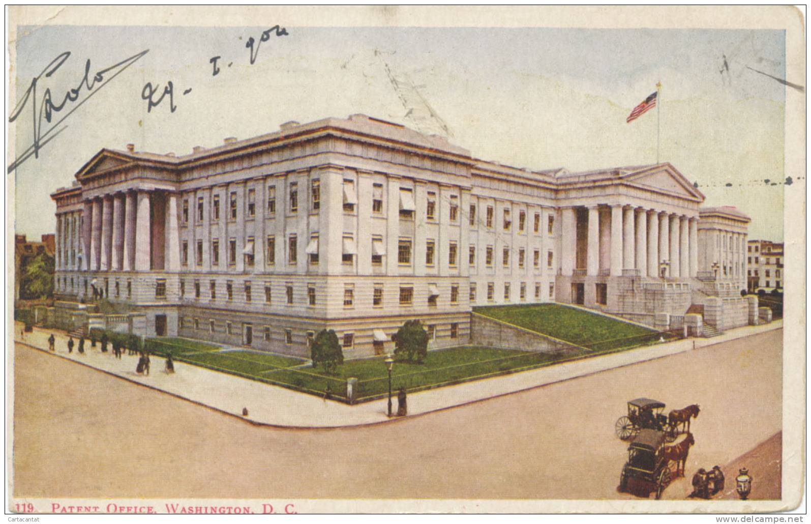 WASHINGTON D.C. - PATENT OFFICE - CARTOLINA DEL 1904 - Washington DC
