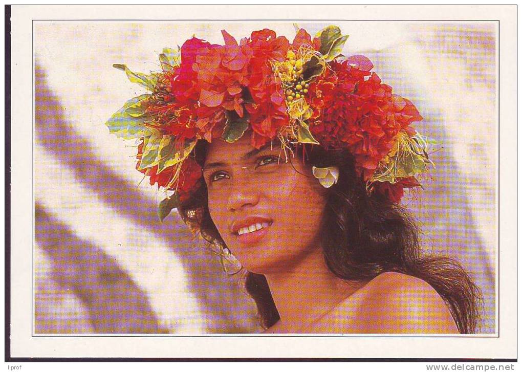 Giovane Vahinè  A Morea, Polinesia Francese (vedi Retro) - Tahiti