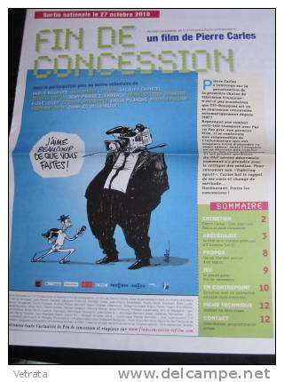 Fin De Concession, Film De Pierre Carles : Dossier 12 Pages, 2010 - Zeitschriften