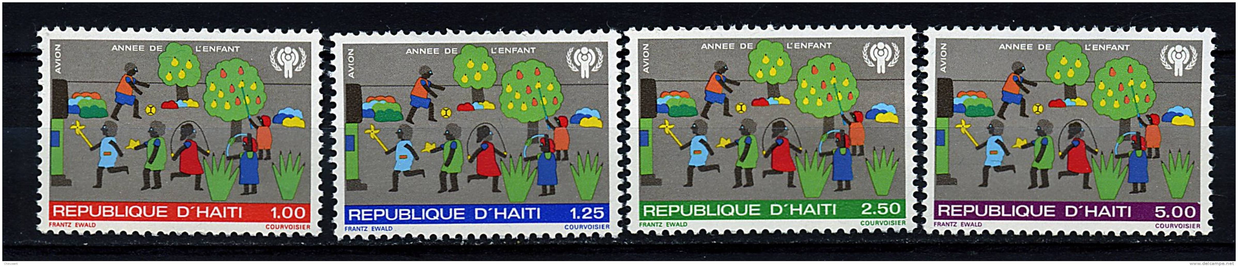 Rep. D'Haïti ** PA N° 586 à 589 - Année De L'enfant - Haiti