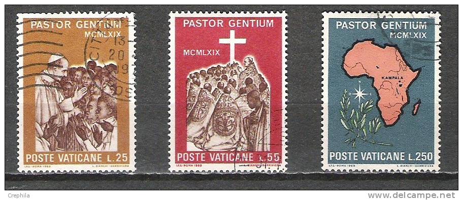 Vatican - 1969 - Y&T 491/3 - Oblit. - Oblitérés