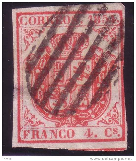 Edifil 33 Usado, Cuatro Cuartos 1854 - Used Stamps